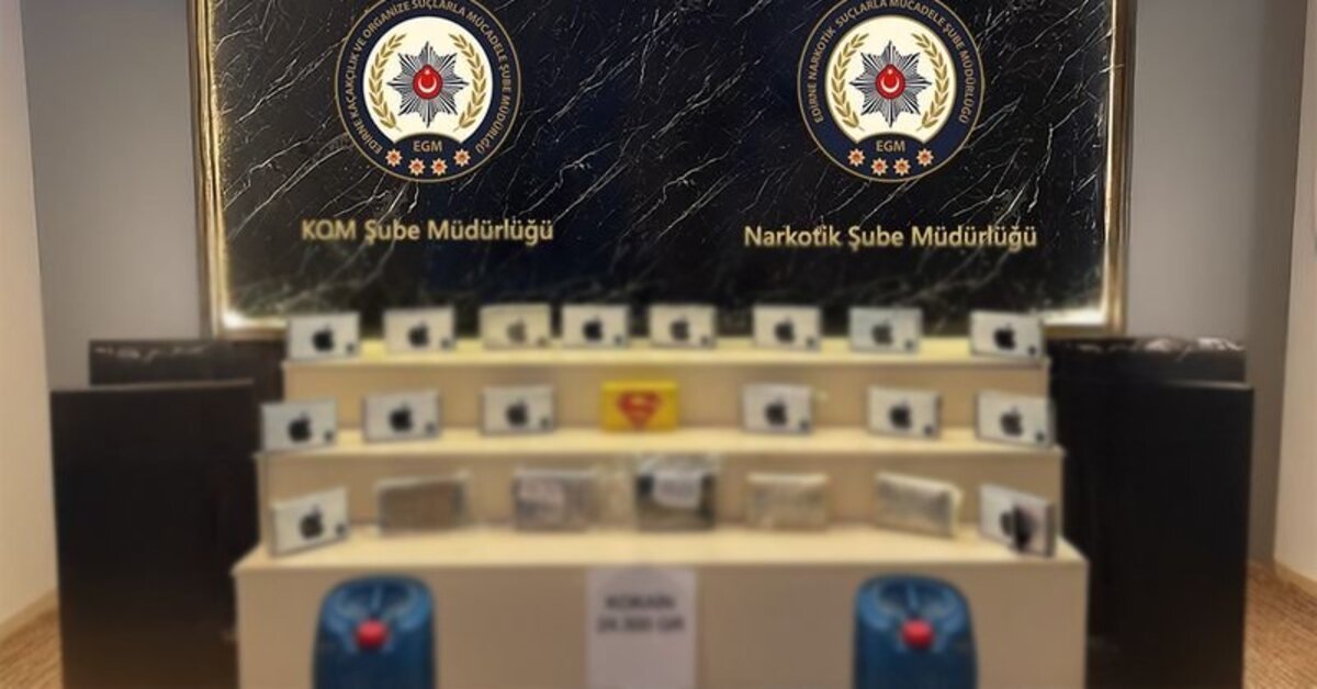Edirne’de TIR’da 24 kilo 300 gram kokain ele geçirildi