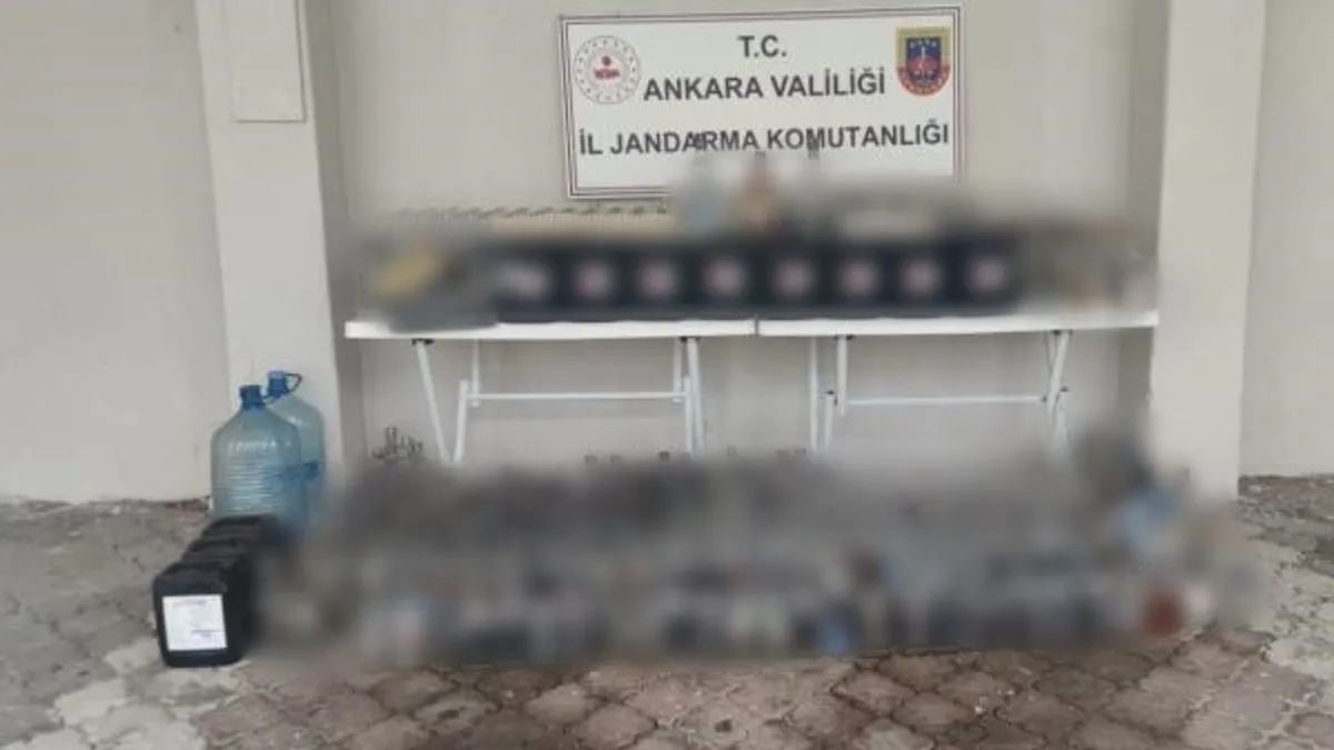 Ankara’da sahte alkol operasyonu!