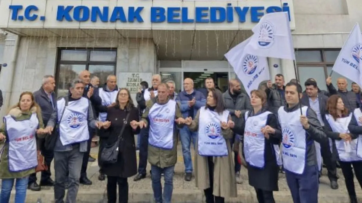Önce işçiler şimdi de memurlar isyan etti! Konak’ta maaş isyanı