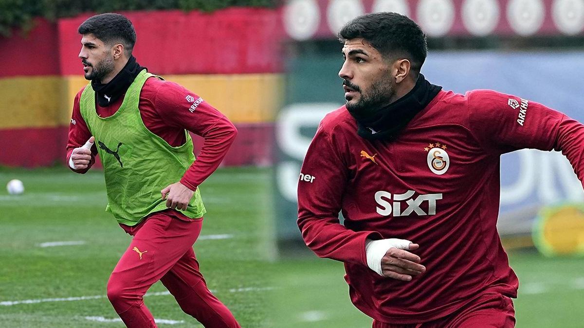 Eren Elmalı, Galatasaray’daki ilk antrenmanına çıktı!