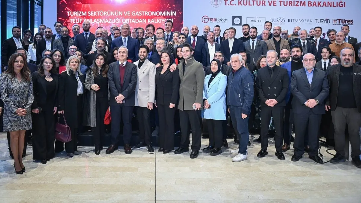 Bakan Ersoy’dan 40 yıllık telif sorununa neşter! “Gastronomi Sektöründe Telif Hakları İçin tarihî adım atıldı”